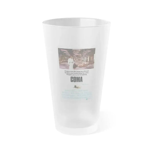 COMA 1978 Movie Poster - Frosted Pint Glass 16oz 16oz Frosted - Go Mug Yourself