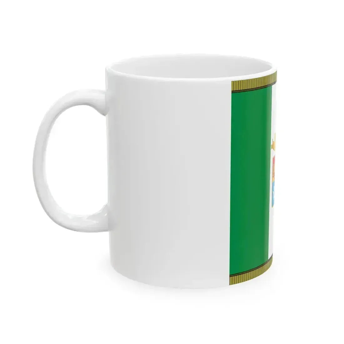 Combat flag of the Italian Navy front (Italy) White Coffee Mug - Go Mug Yourself