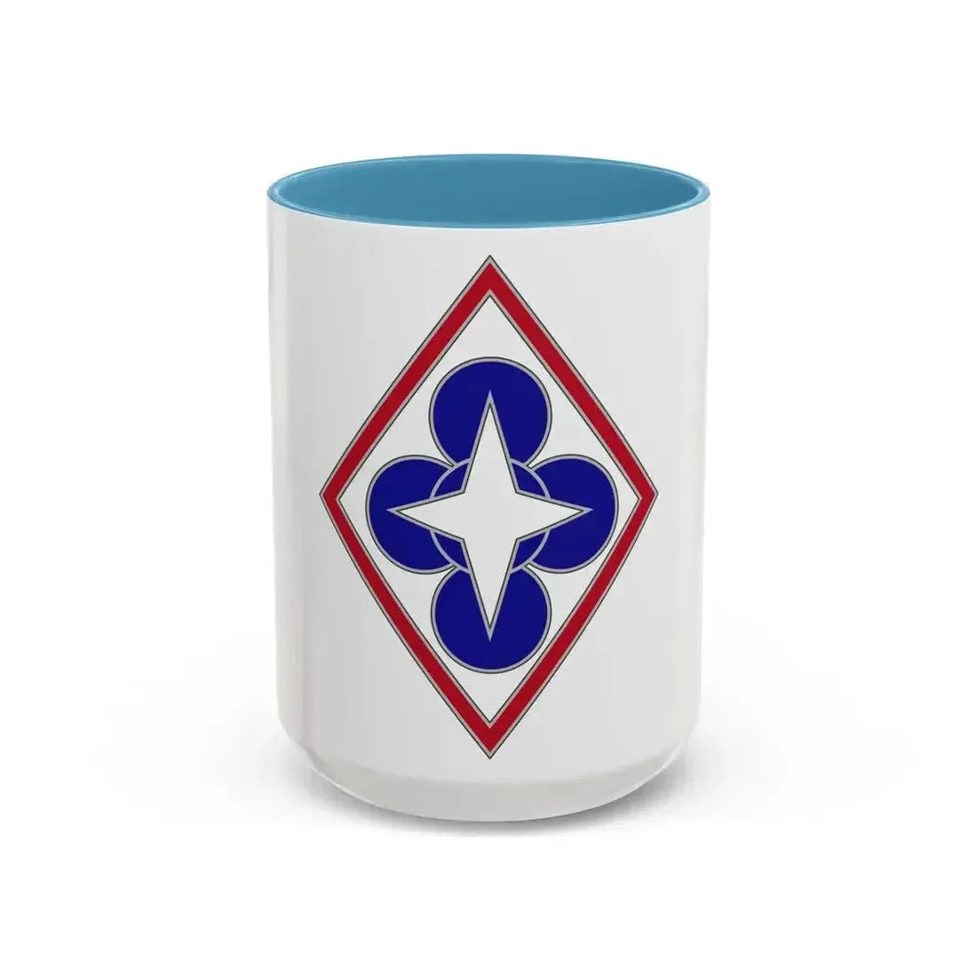 Combined Arms Support Command and Fort Lee (U.S. Army) Accent Coffee Mug 15oz Light Blue - Go Mug Yourself