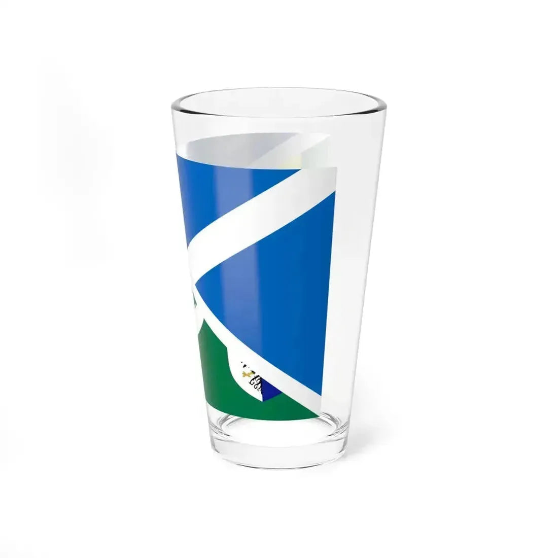 Combined flag of Scotland and Ireland rugby (Ireland) Pint Glass 16oz - Go Mug Yourself