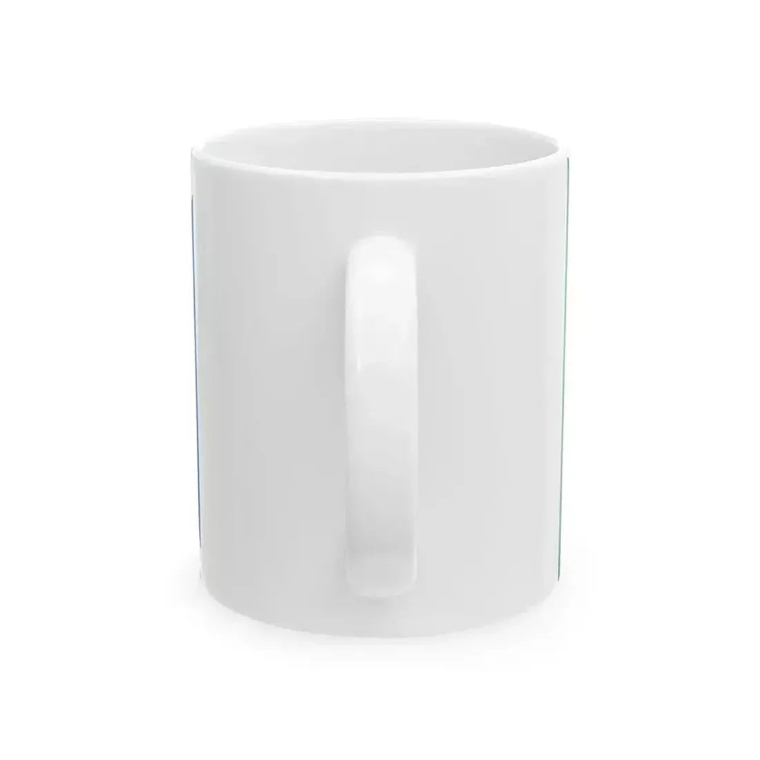 Combined flag of Scotland and Ireland rugby (Ireland) White Coffee Mug - Go Mug Yourself