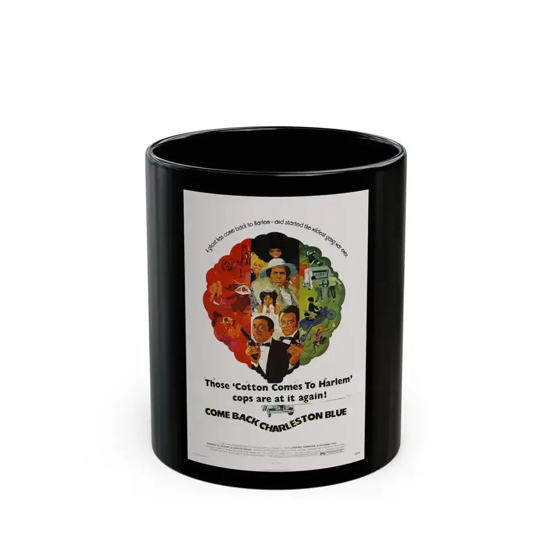 COME BACK, CHARLESTON BLUE 1972 Movie Poster - Black Coffee Mug 11oz - Go Mug Yourself