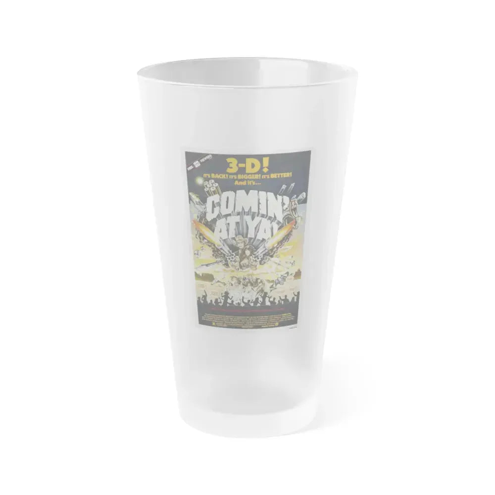 COMIN' AT YA! 1981 Movie Poster - Frosted Pint Glass 16oz 16oz Frosted - Go Mug Yourself