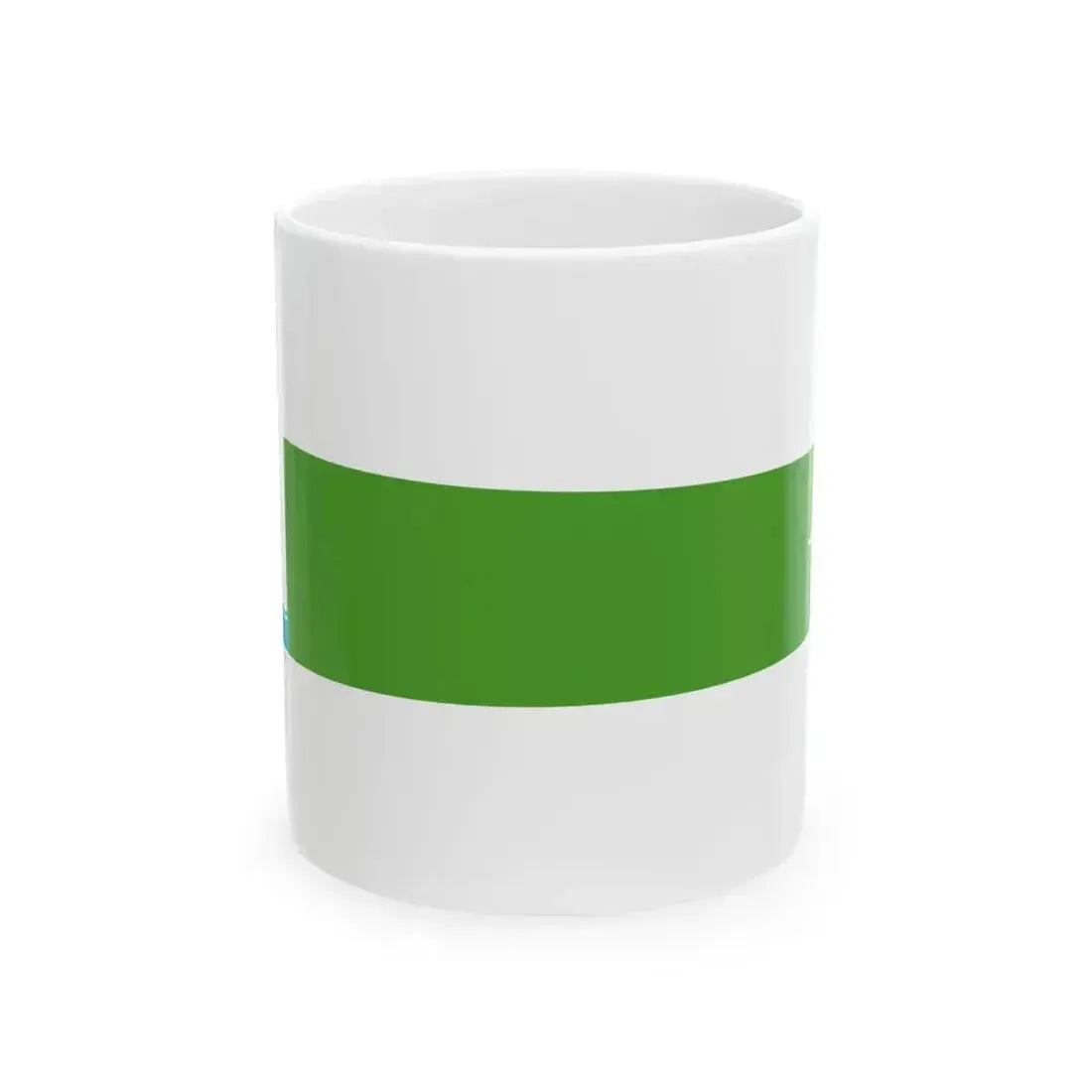 Command Pennant of the Azerbaijan Border patrol vessels (Azerbaijan) White Coffee Mug 11oz - Go Mug Yourself