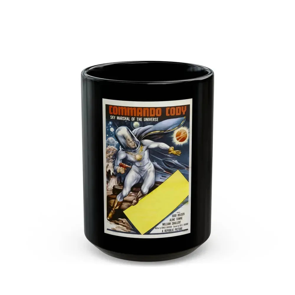 COMMANDER CODY SKY MARSHAL OF THE UNIVERSE 1955 Movie Poster - Black Coffee Mug 15oz - Go Mug Yourself