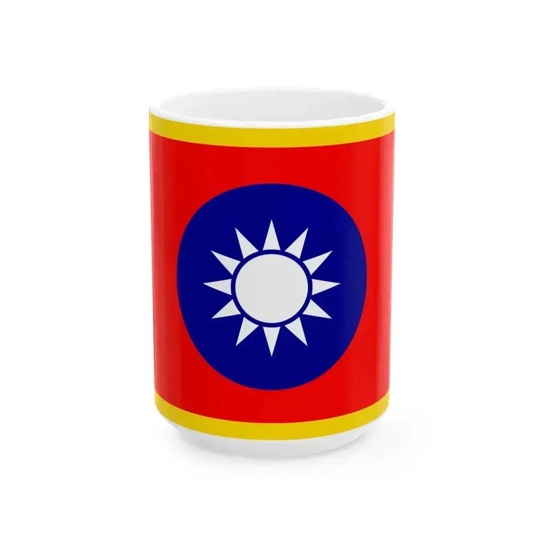 Commander-in-Chief Flag of the Republic of China (China) White Coffee Mug 15oz - Go Mug Yourself