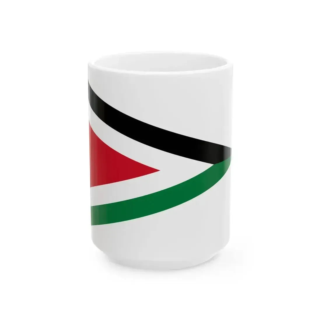 Commander of the Arab Legion Pennant 1939 (Jordan) White Coffee Mug 15oz - Go Mug Yourself