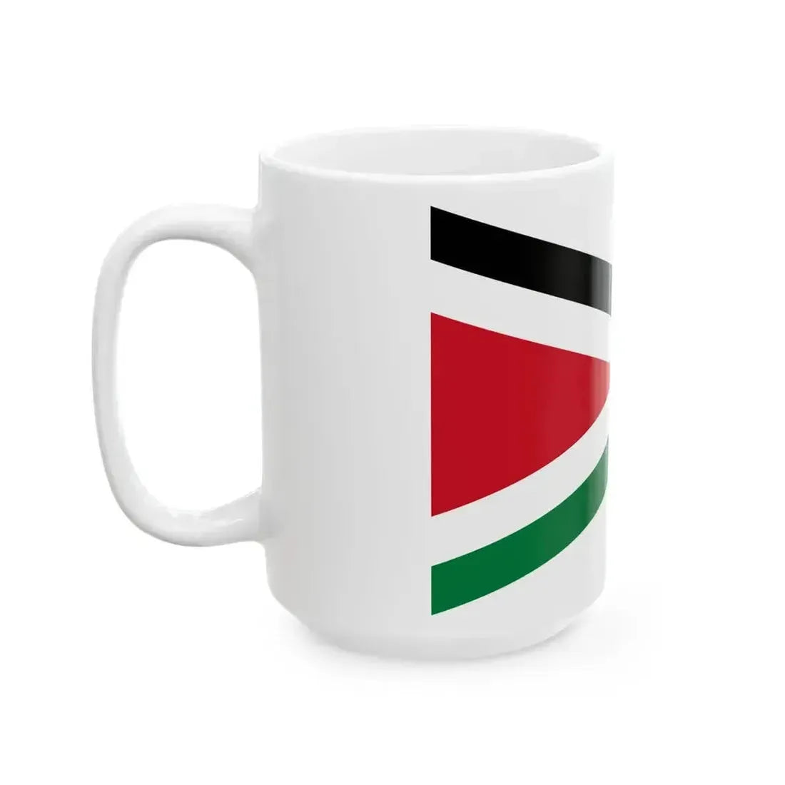 Commander of the Arab Legion Pennant 1939 (Jordan) White Coffee Mug - Go Mug Yourself