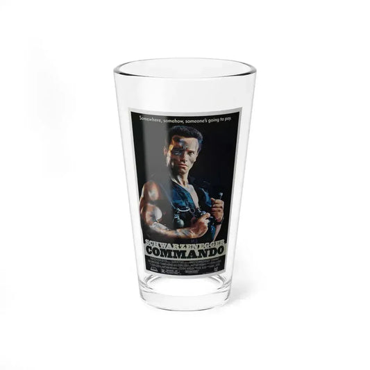 COMMANDO 1985 Movie Poster - Pint Glass 16oz 16oz - Go Mug Yourself