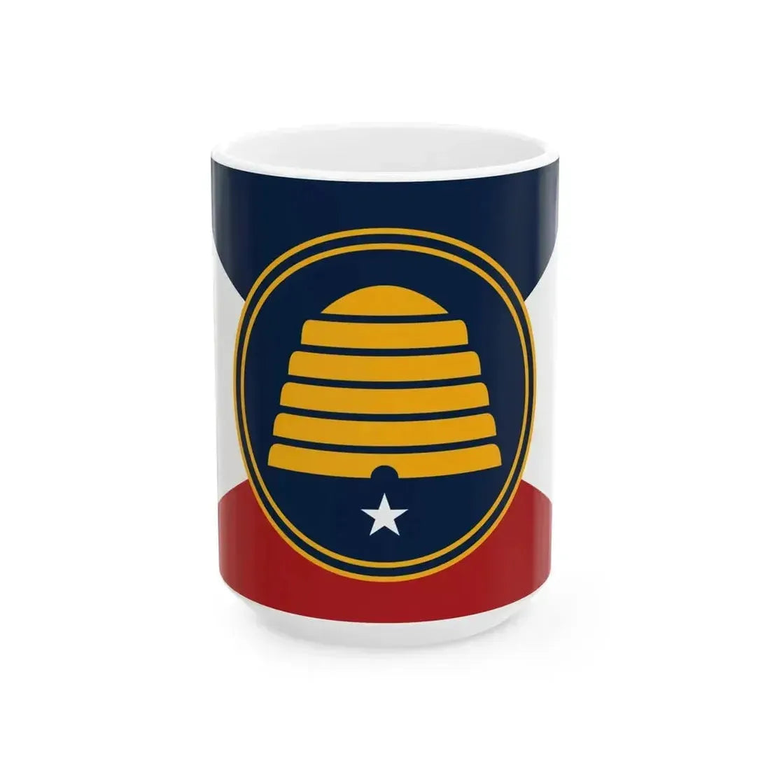 Commemorative Flag of Utah 2021 (United States) White Coffee Mug 15oz - Go Mug Yourself