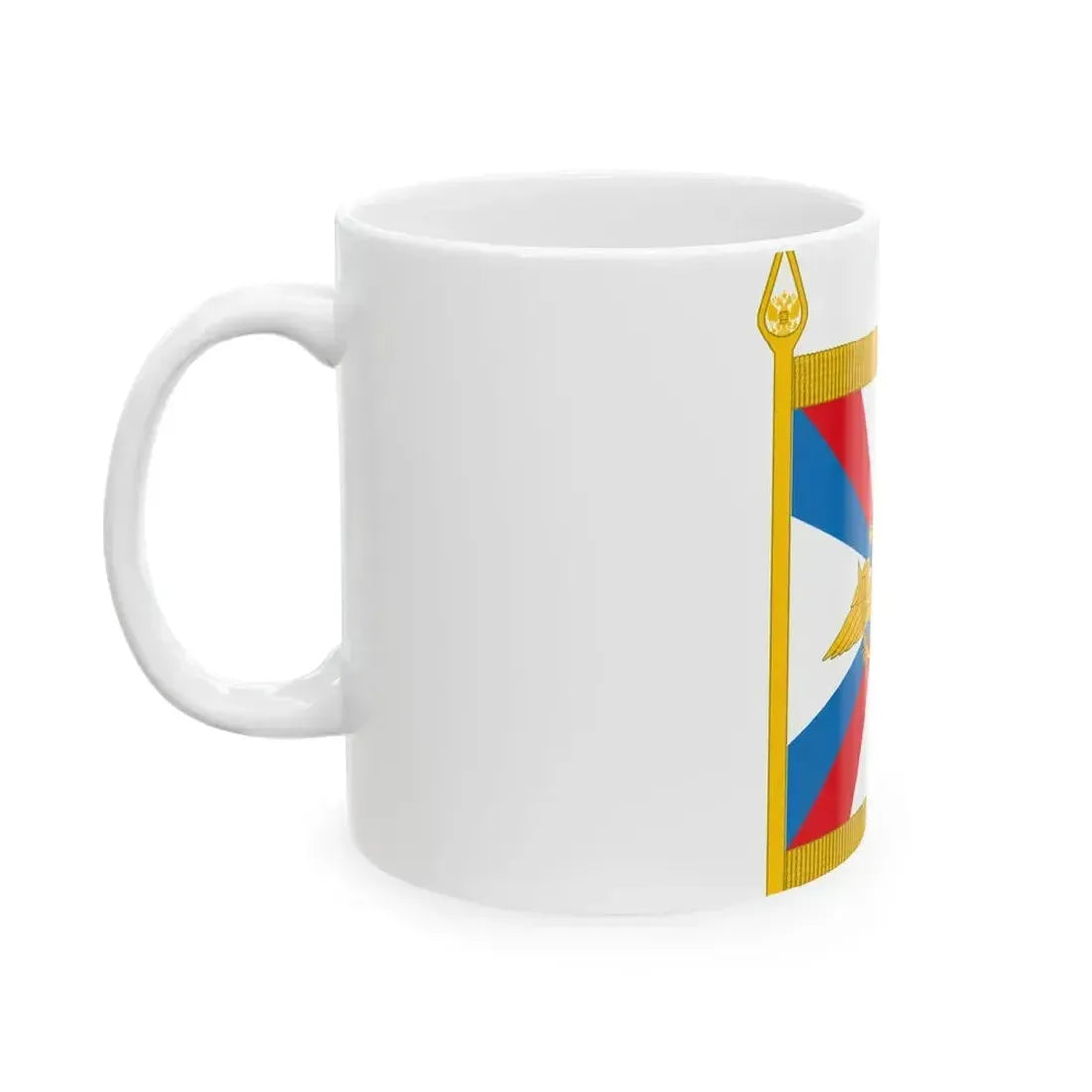 Commendation badge of the Minister of Defence of RF (Russia) White Coffee Mug - Go Mug Yourself