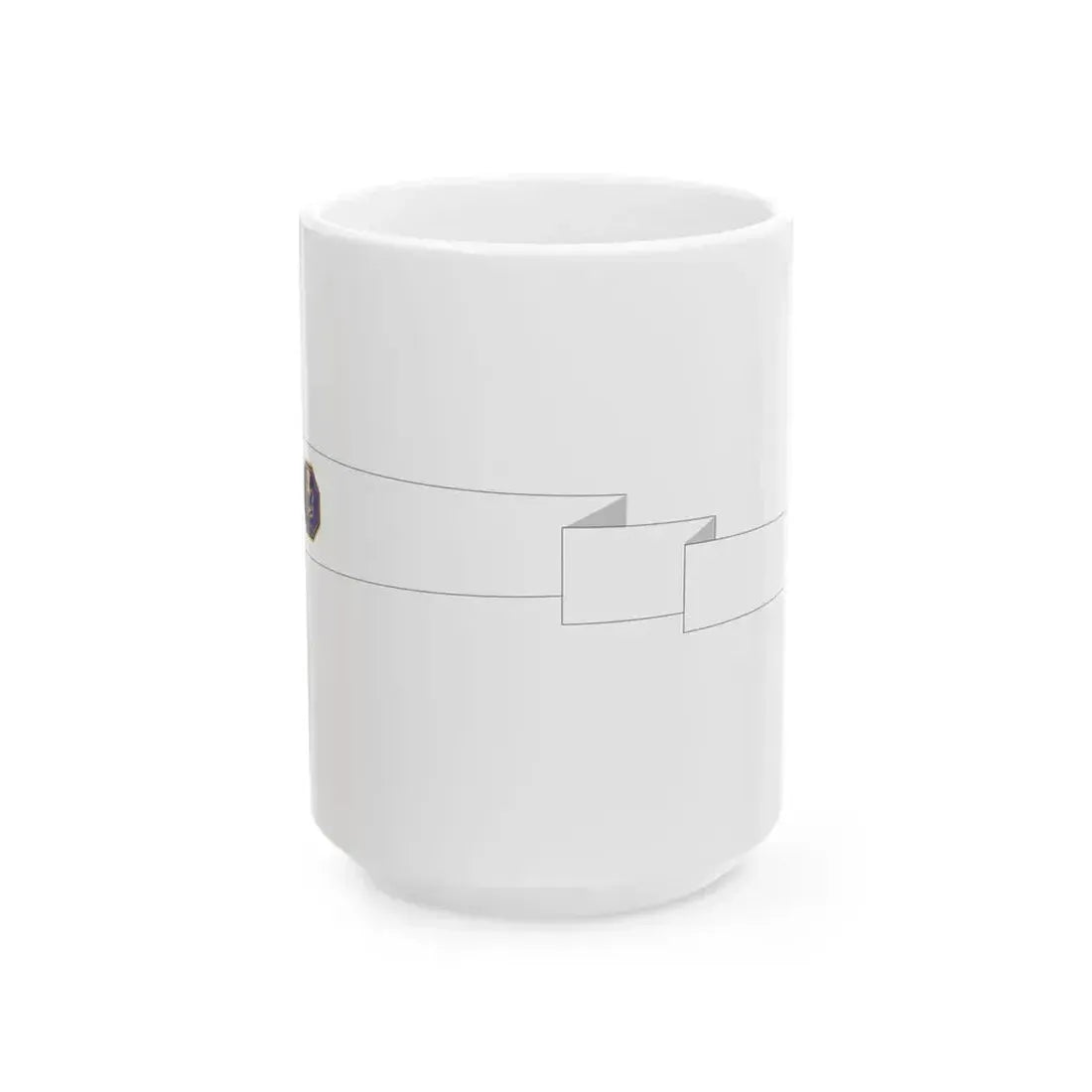 Commissioning pennant of India (India) White Coffee Mug 15oz - Go Mug Yourself