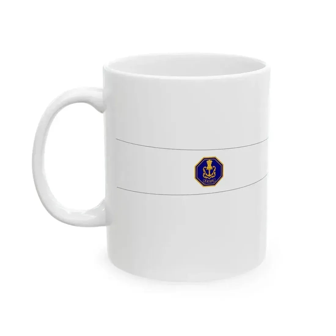 Commissioning pennant of India (India) White Coffee Mug - Go Mug Yourself