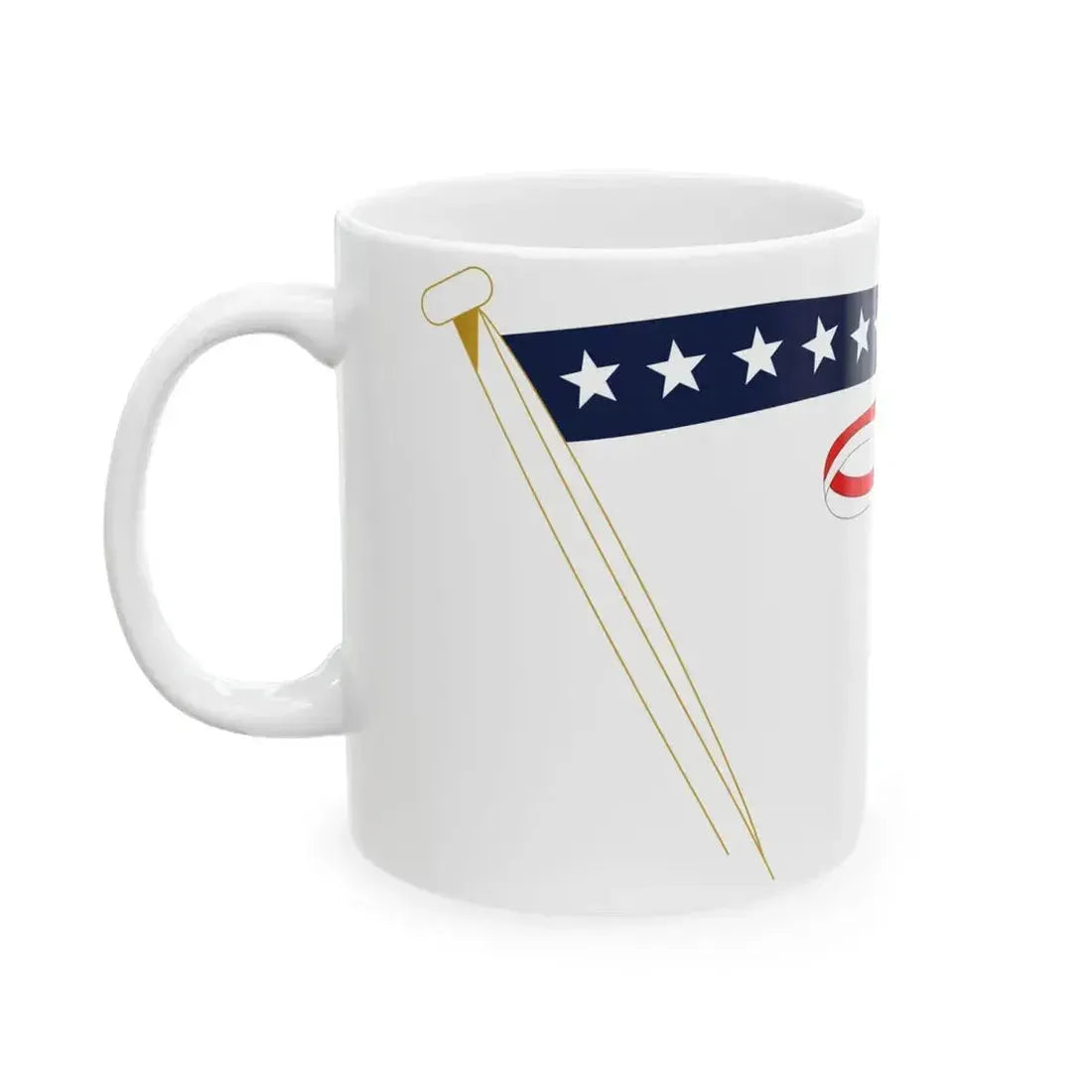 Commissioning Pennant (United States) White Coffee Mug - Go Mug Yourself