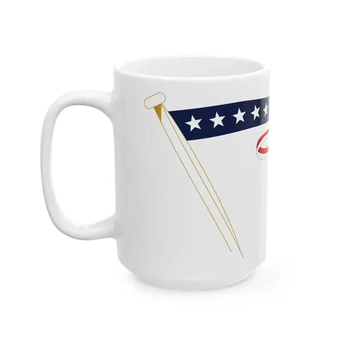 Commissioning Pennant (United States) White Coffee Mug - Go Mug Yourself