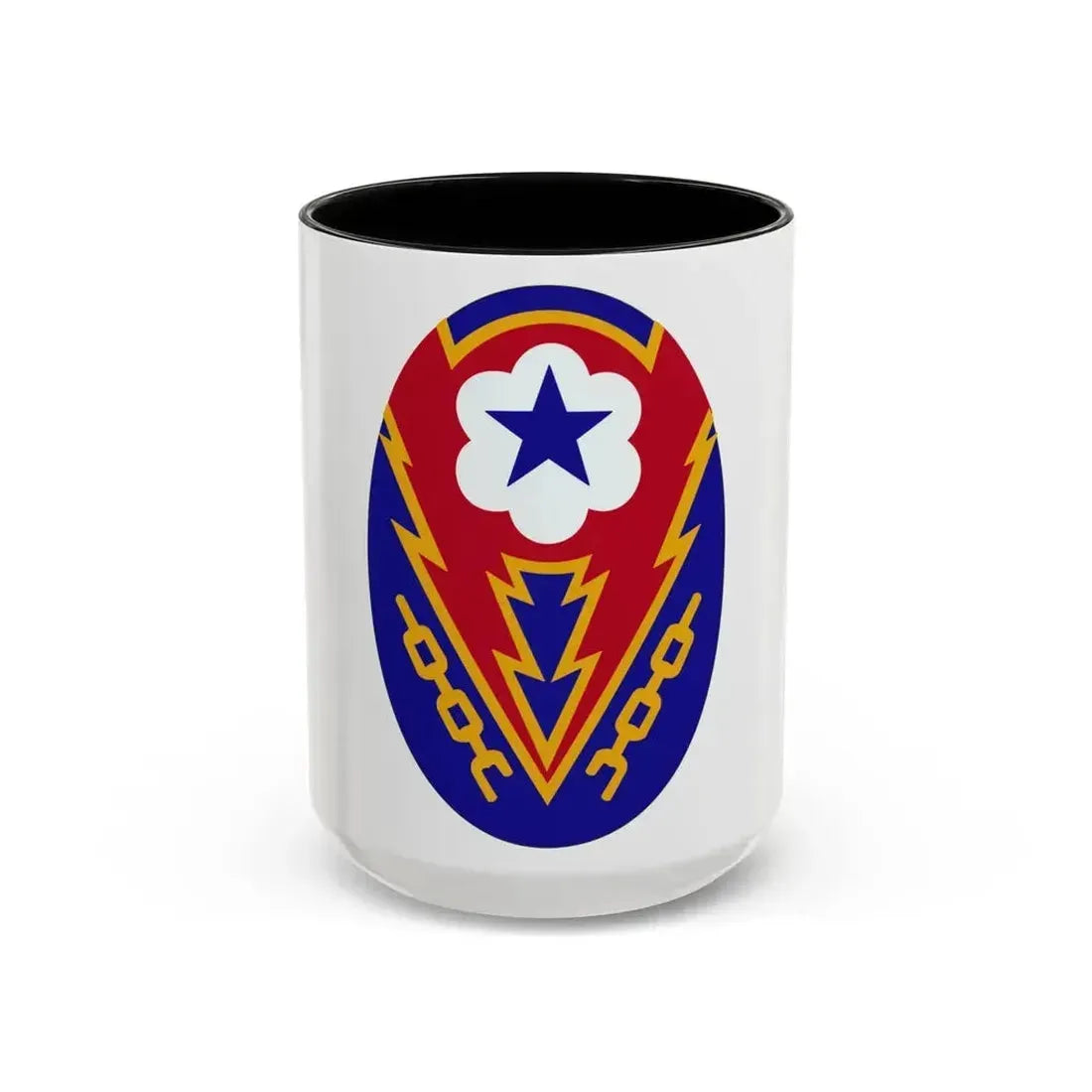 Communications Zone Personnel Europe (U.S. Army) Accent Coffee Mug 15oz Black - Go Mug Yourself