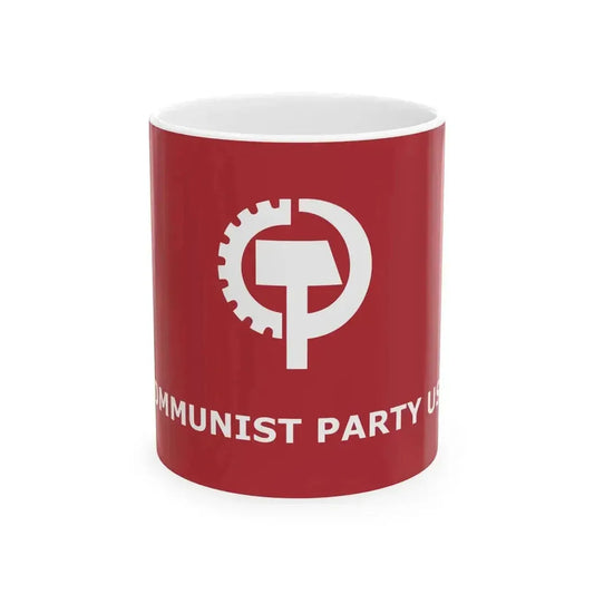 Communist Party USA Flag (United States) White Coffee Mug 11oz - Go Mug Yourself
