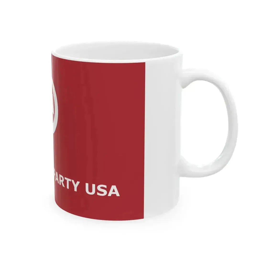 Communist Party USA Flag (United States) White Coffee Mug - Go Mug Yourself