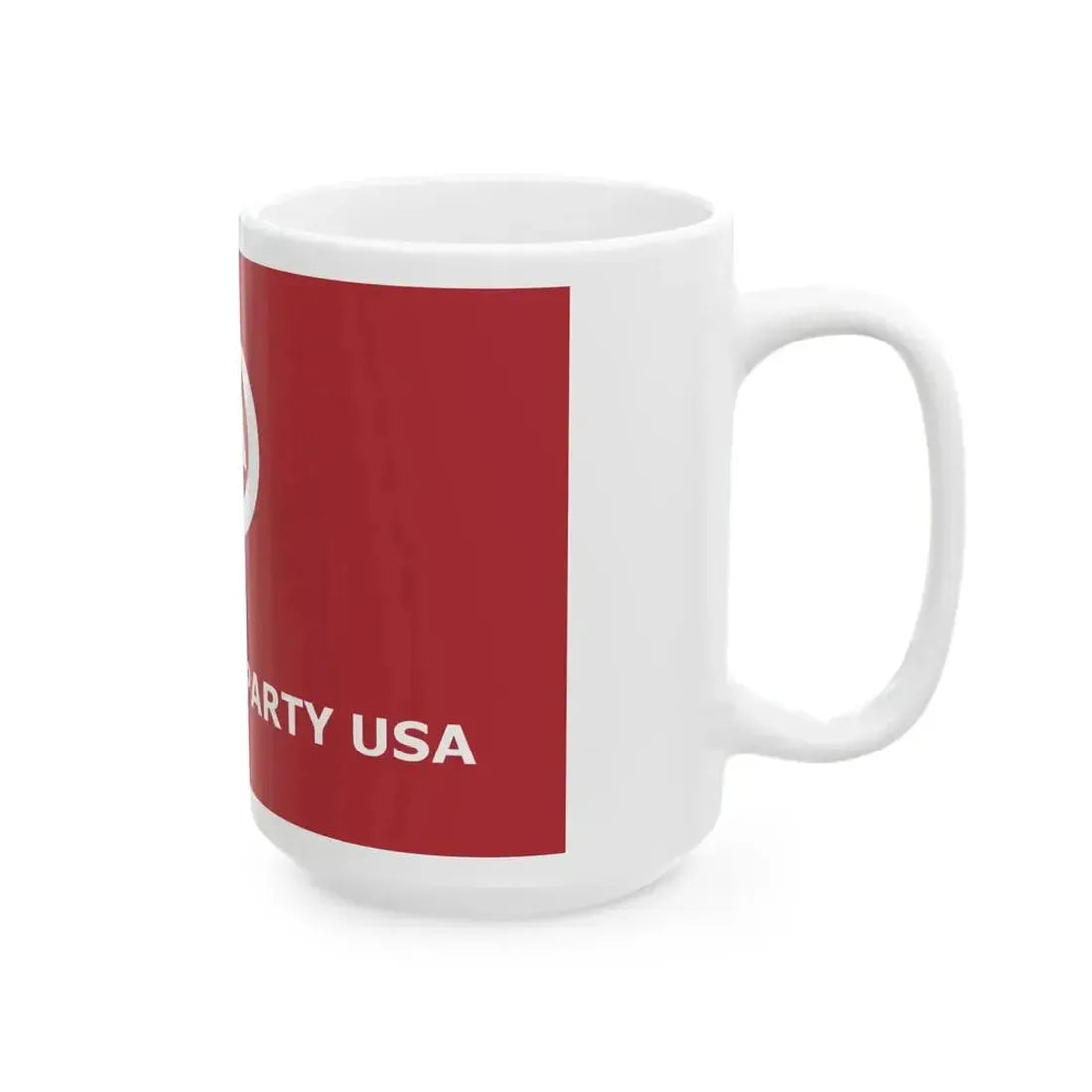 Communist Party USA Flag (United States) White Coffee Mug - Go Mug Yourself