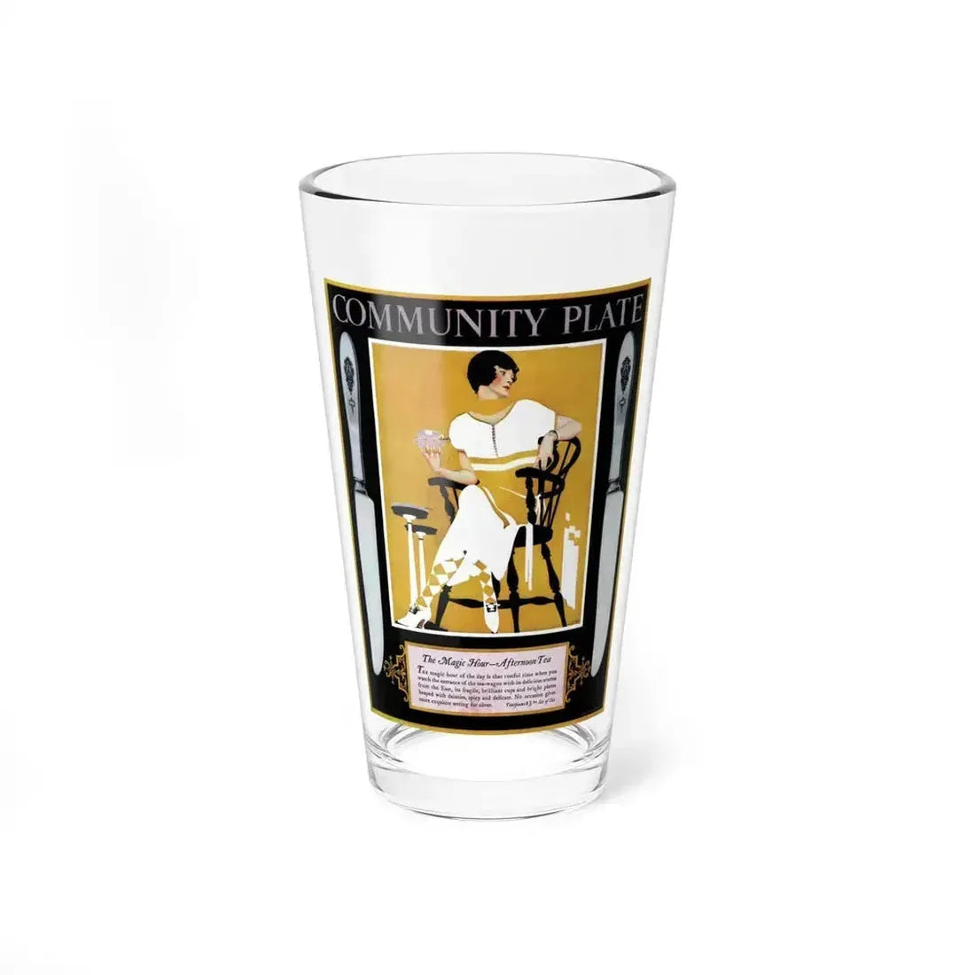 Community Plate, Woman's Home Companion, November 1924 - Pint Glass 16oz 16oz - Go Mug Yourself