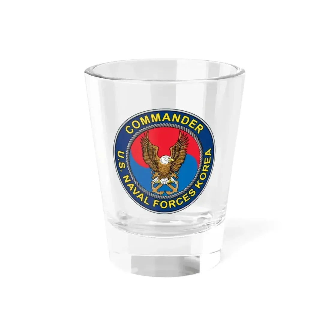 COMNAVFOR Korea Commander Naval Forces Korea (U.S. Navy) Shot Glass 1.5oz 1.5oz - Go Mug Yourself