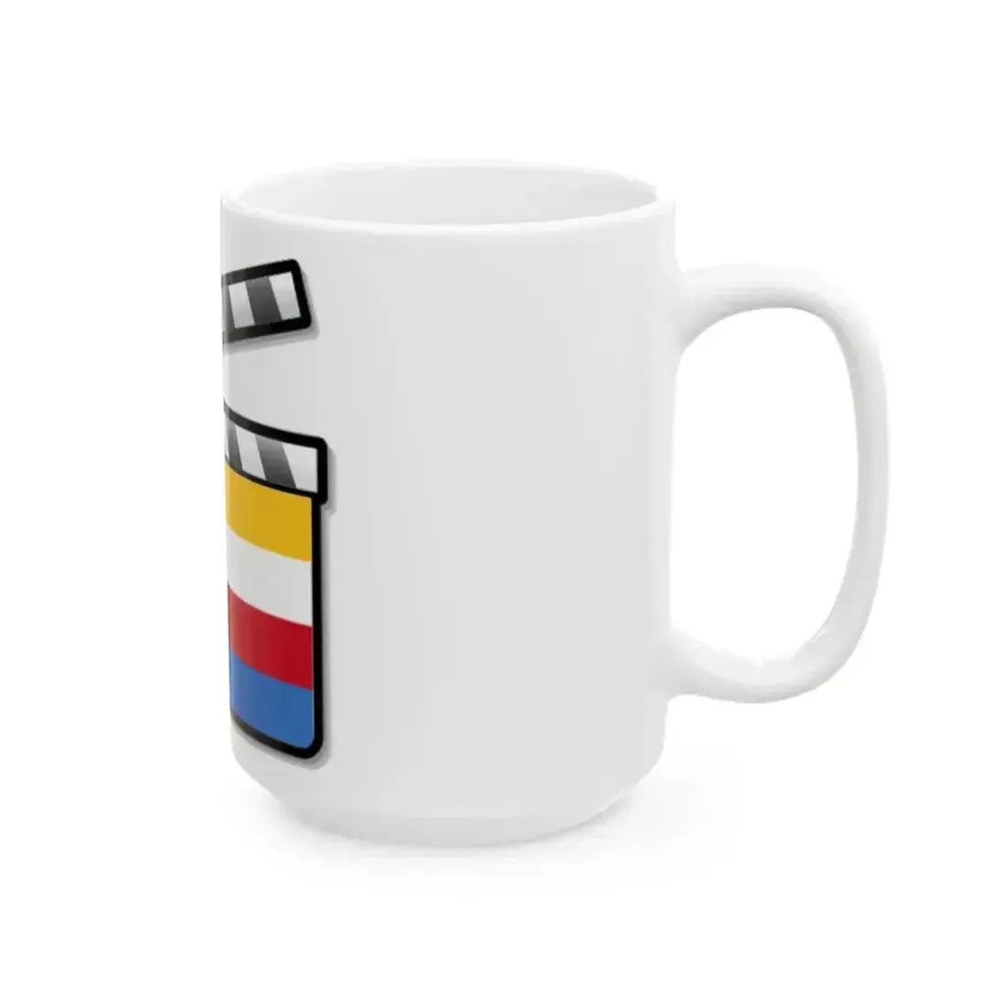 Comoros film clapperboard (Comoros) White Coffee Mug - Go Mug Yourself