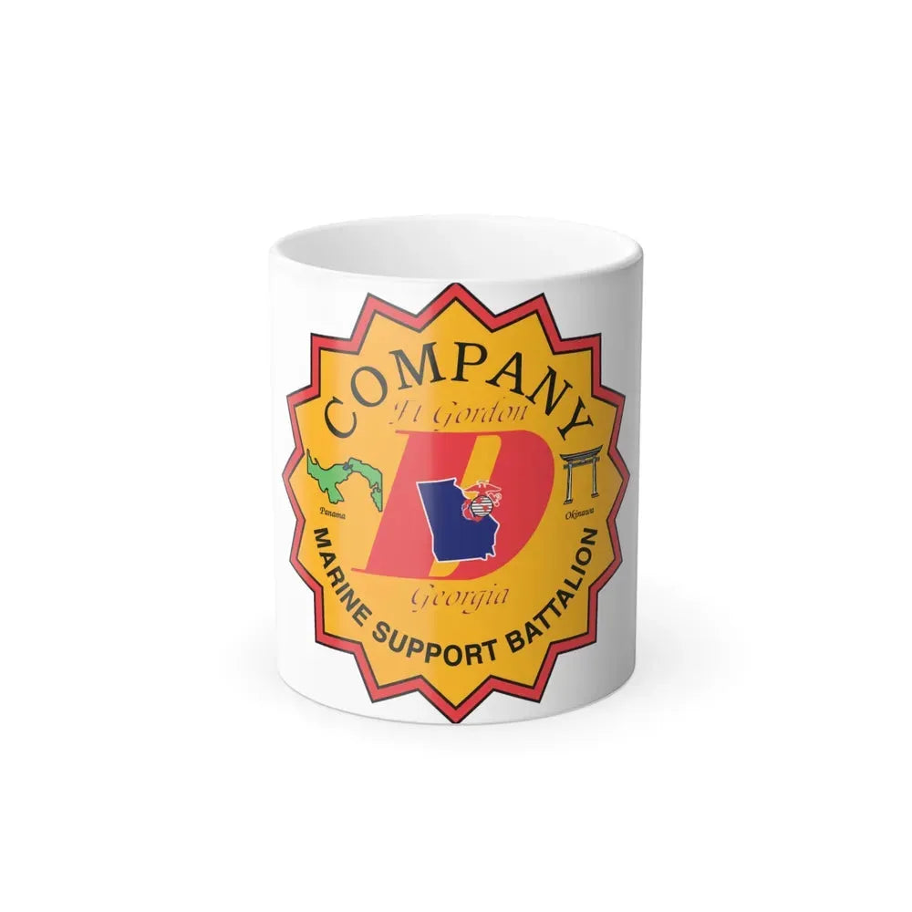 Company D Georgia (USMC) Color Changing Coffee Mug 11oz - Go Mug Yourself