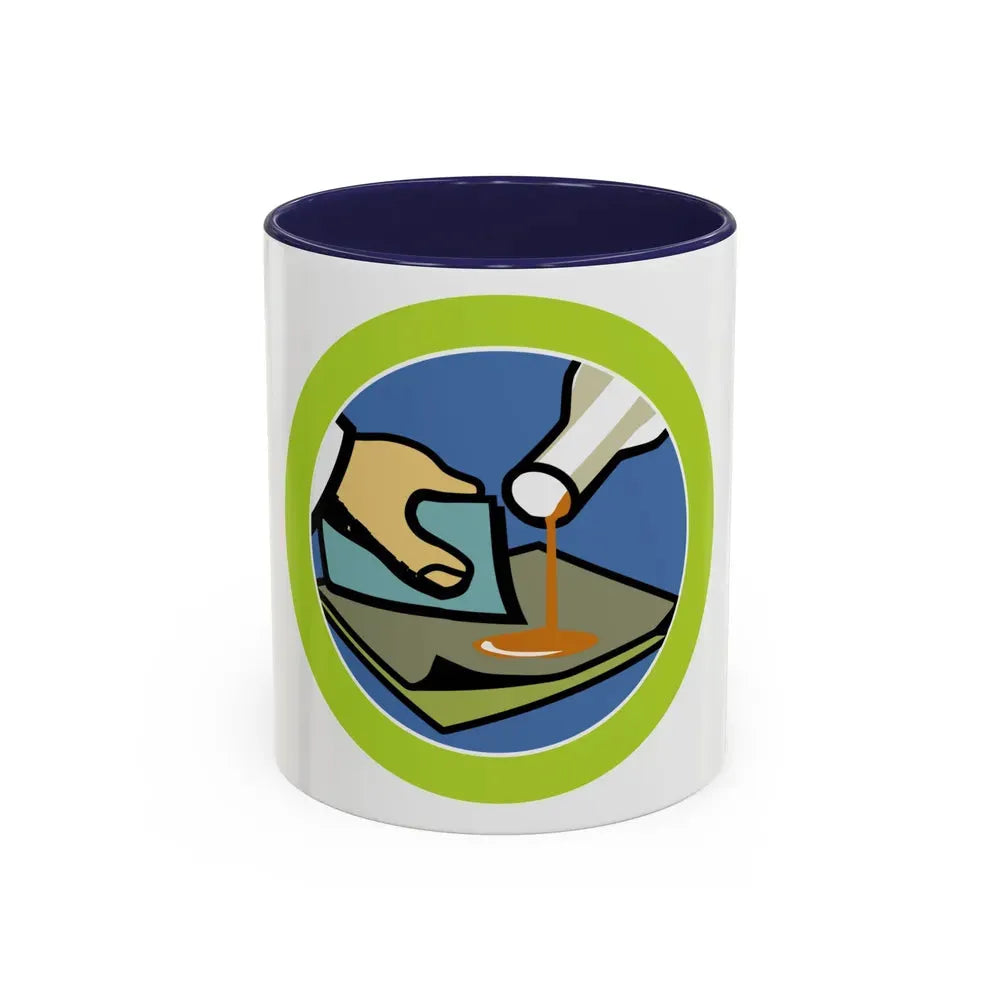 Composite Materials (Boy Scout Merit Badge) Accent Coffee Mug 11oz Navy - Go Mug Yourself