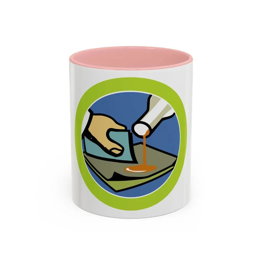Composite Materials (Boy Scout Merit Badge) Accent Coffee Mug 11oz Pink - Go Mug Yourself