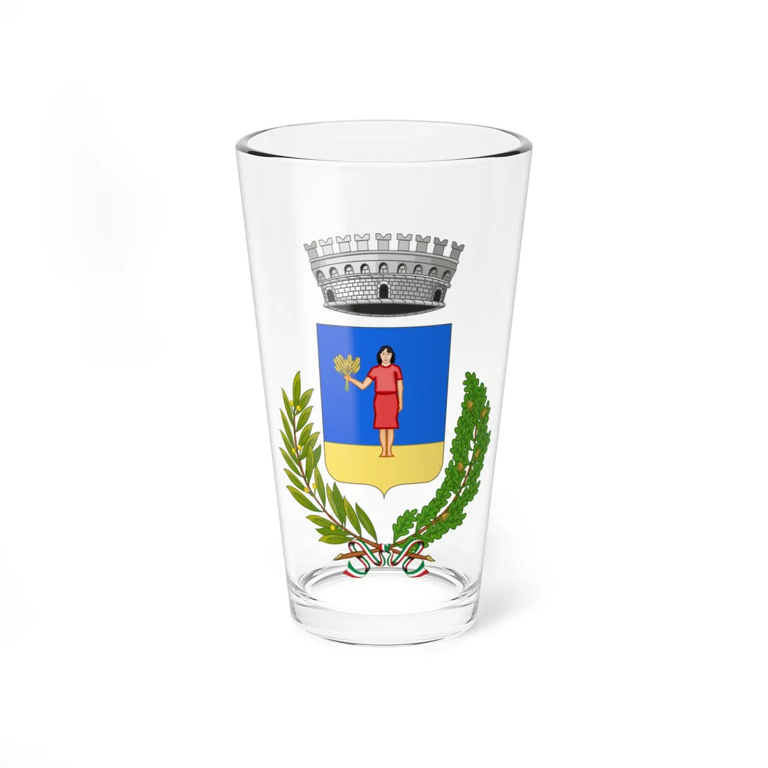Cona-Stemma (Italy) (Coat of Arms) Pint Glass 16oz 16oz - Go Mug Yourself