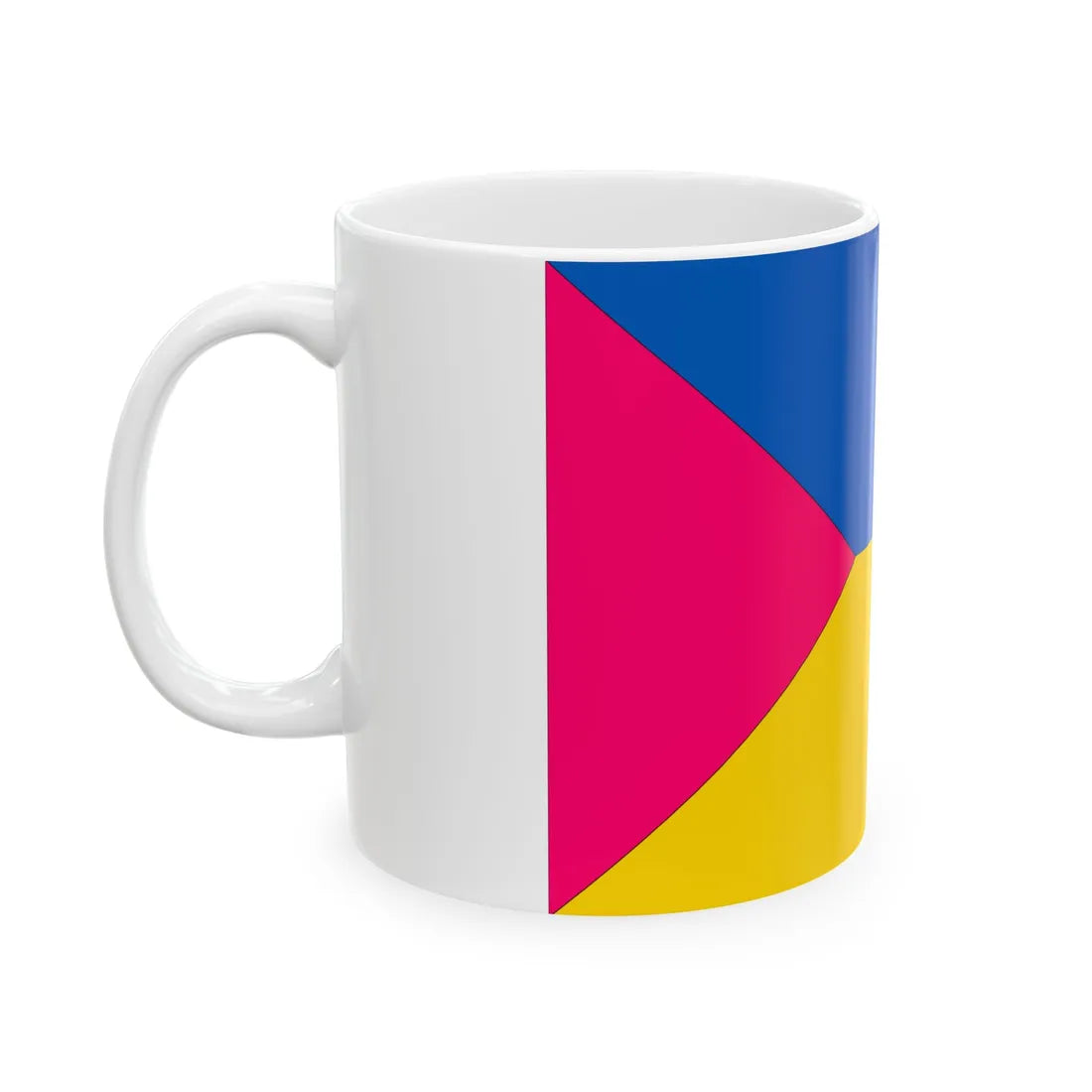 Conceptual Flag of Raspberry Ukraine (Ukraine) White Coffee Mug - Go Mug Yourself