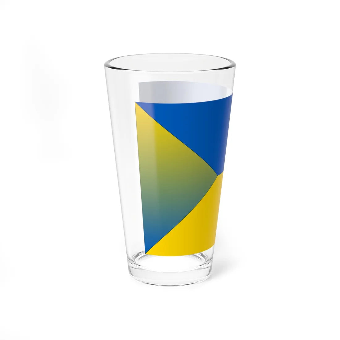 Conceptual flag of Yellow Ukraine (Ukraine) Pint Glass 16oz - Go Mug Yourself