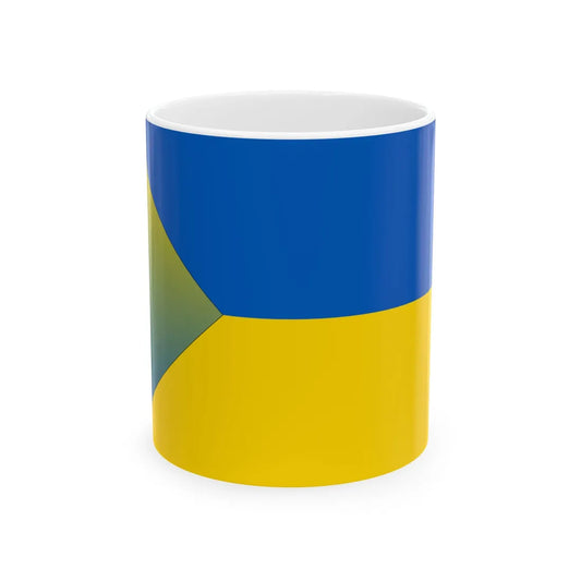 Conceptual flag of Yellow Ukraine (Ukraine) White Coffee Mug 11oz - Go Mug Yourself