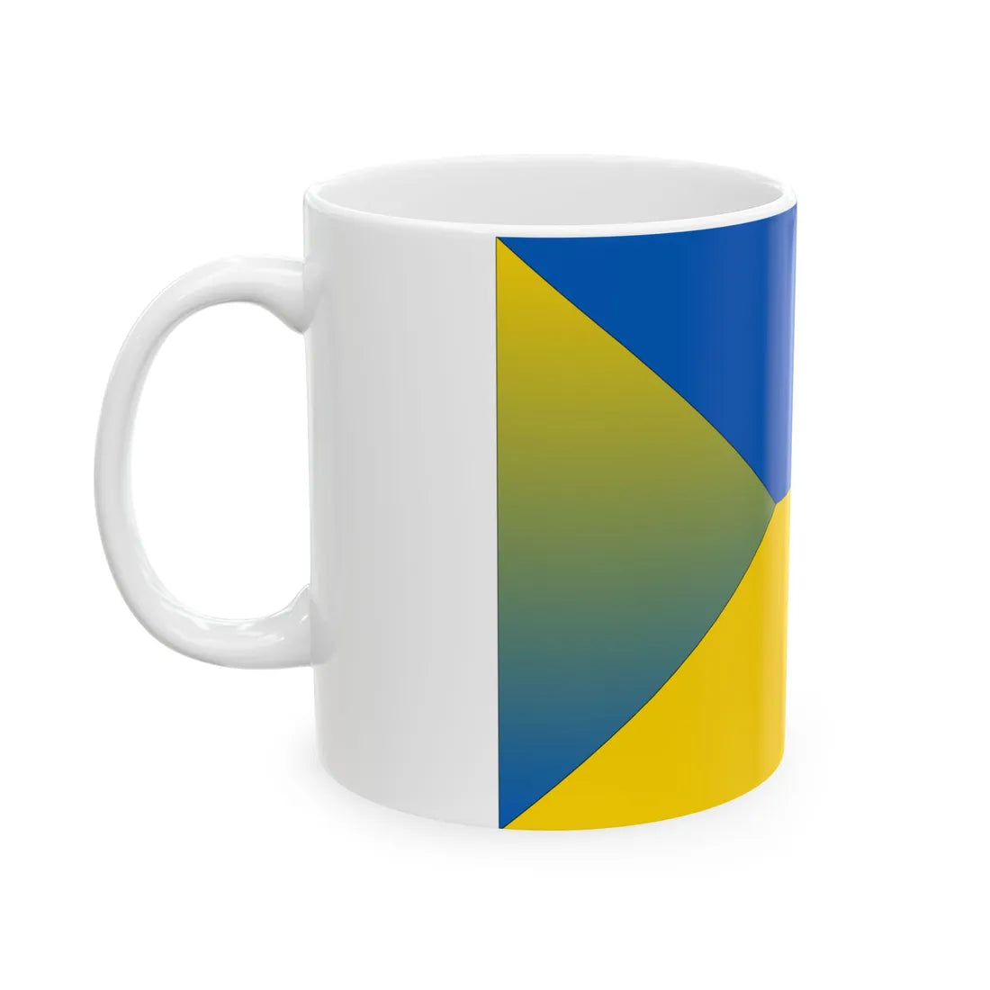 Conceptual flag of Yellow Ukraine (Ukraine) White Coffee Mug - Go Mug Yourself