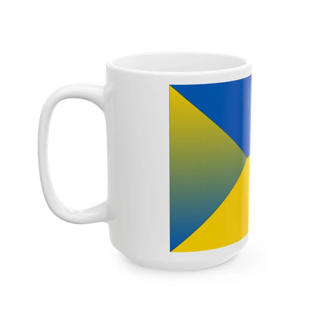 Conceptual flag of Yellow Ukraine (Ukraine) White Coffee Mug - Go Mug Yourself
