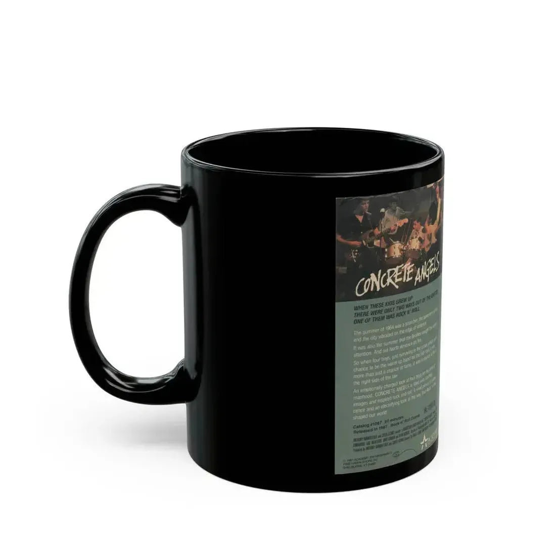 CONCRETE ANGELS (VHS COVER) - Black Coffee Mug - Go Mug Yourself