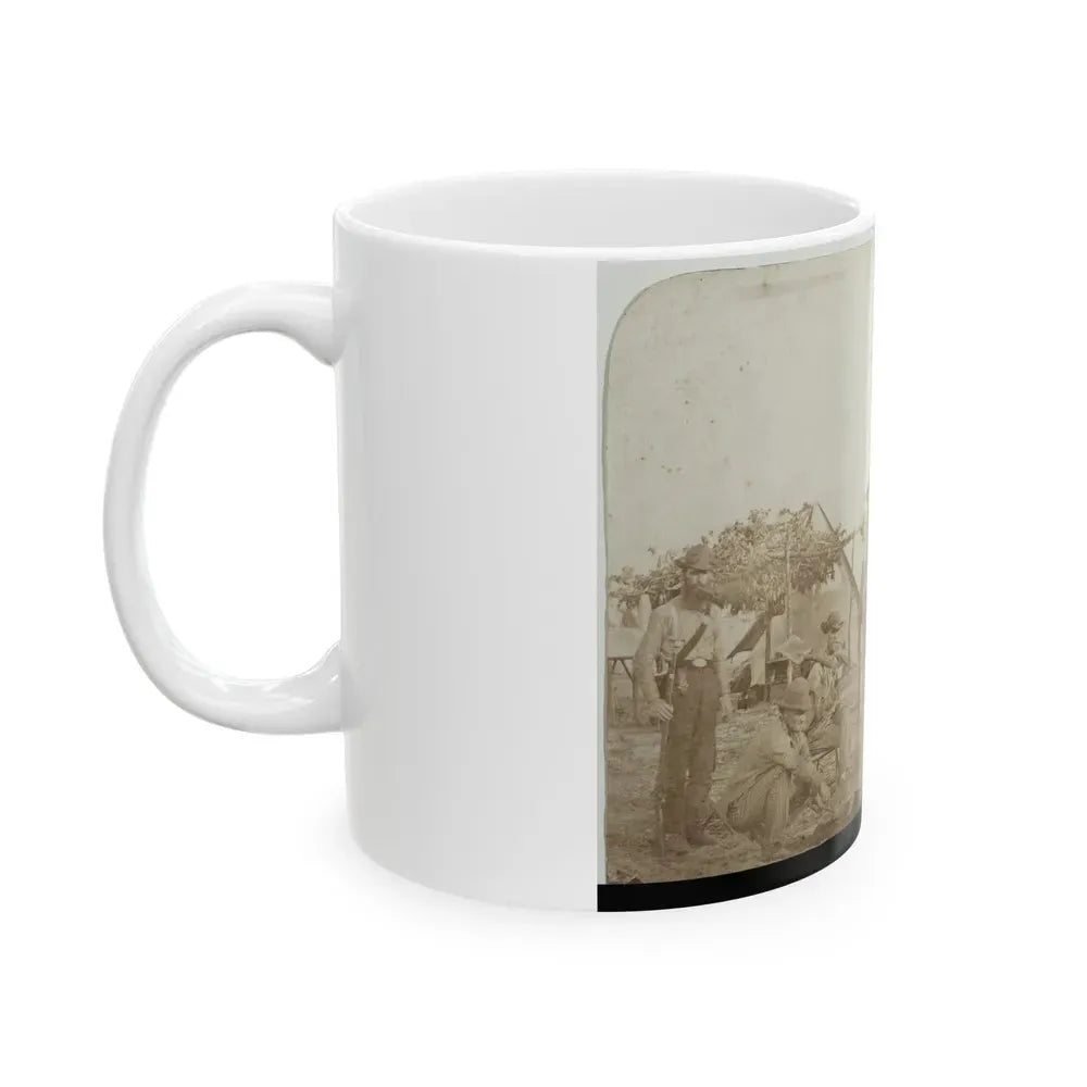 Confederate Camp, Warrington Navy Yard, Pensacola, Florida (U.S. Civil War) White Coffee Mug - Go Mug Yourself