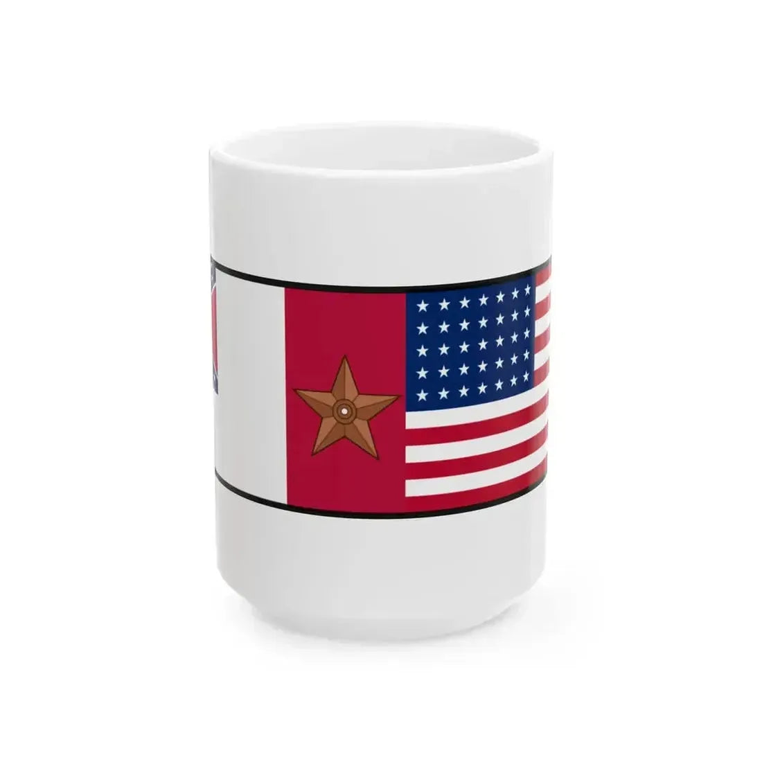 Confederate National Flag US flag 35 stars (United States) White Coffee Mug 15oz - Go Mug Yourself