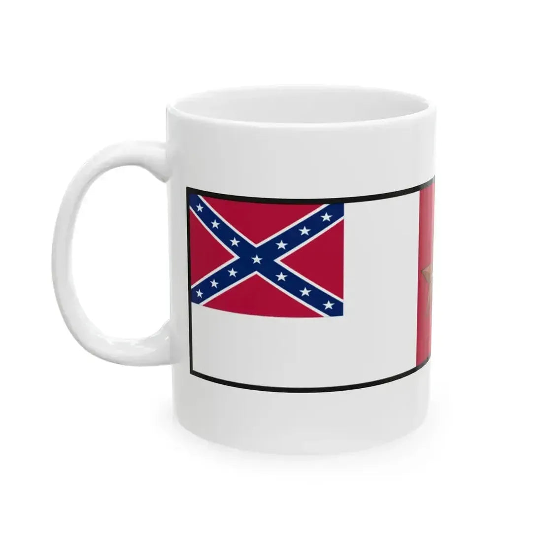 Confederate National Flag US flag 35 stars (United States) White Coffee Mug - Go Mug Yourself