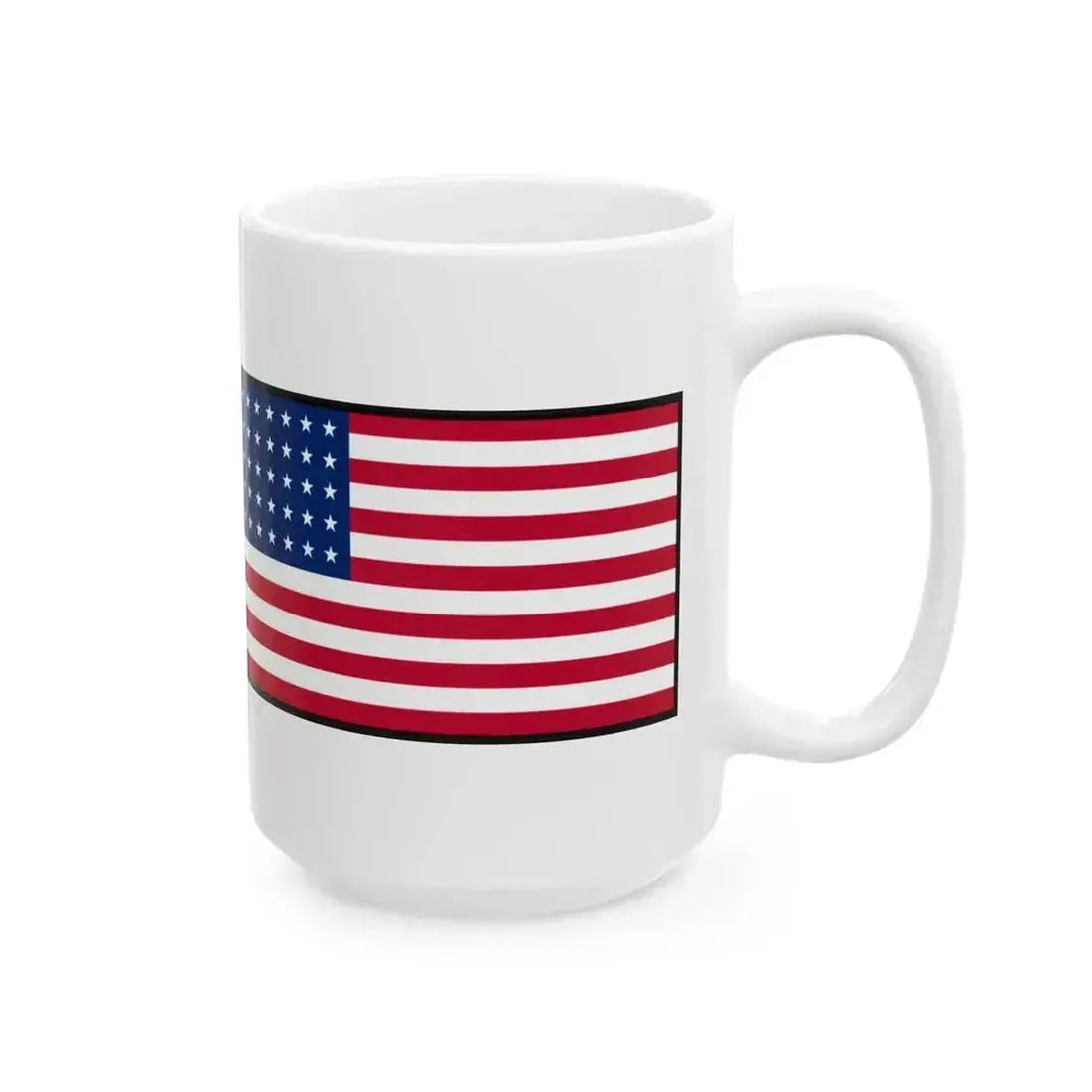 Confederate National Flag US flag 35 stars (United States) White Coffee Mug - Go Mug Yourself