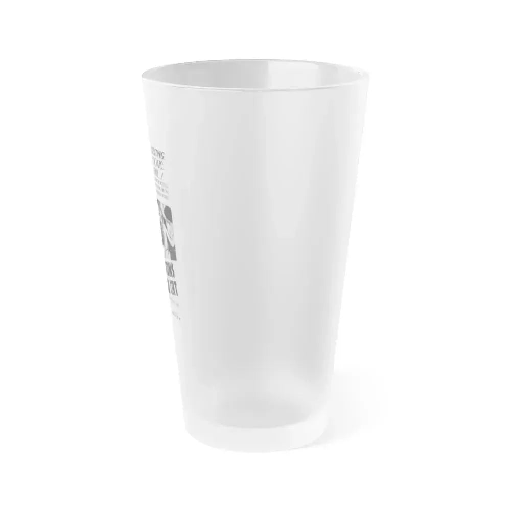 CONFESSIONS OF A PSYCHO CAT 1968 Movie Poster - Frosted Pint Glass 16oz - Go Mug Yourself