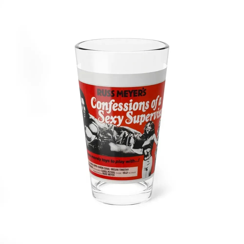 CONFESSIONS OF A SEXY SUPERVIXEN 1967 Movie Poster - Pint Glass 16oz 16oz - Go Mug Yourself