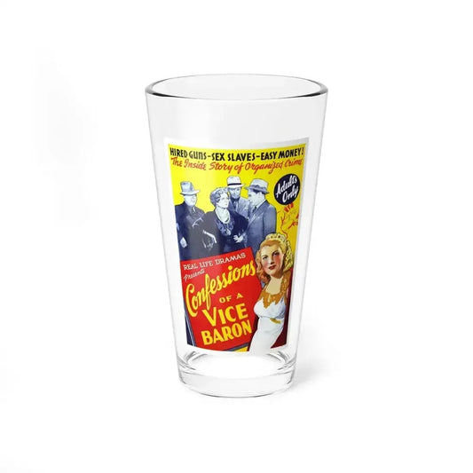 CONFESSIONS OF A VICE BARON 1943 Movie Poster - Pint Glass 16oz 16oz - Go Mug Yourself