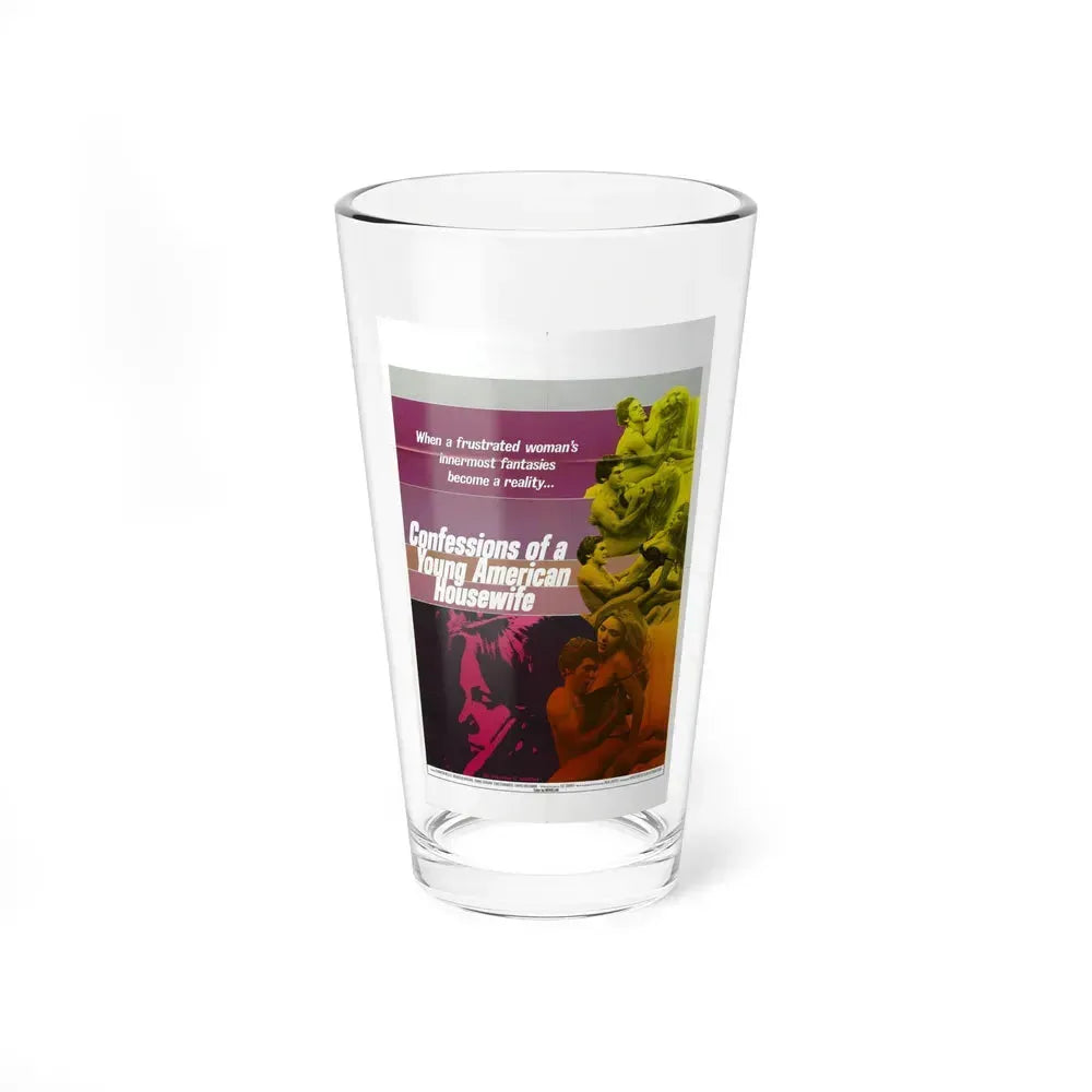CONFESSIONS OF A YOUNG AMERICAN HOUSEWIFE 1974 Movie Poster - Pint Glass 16oz 16oz - Go Mug Yourself