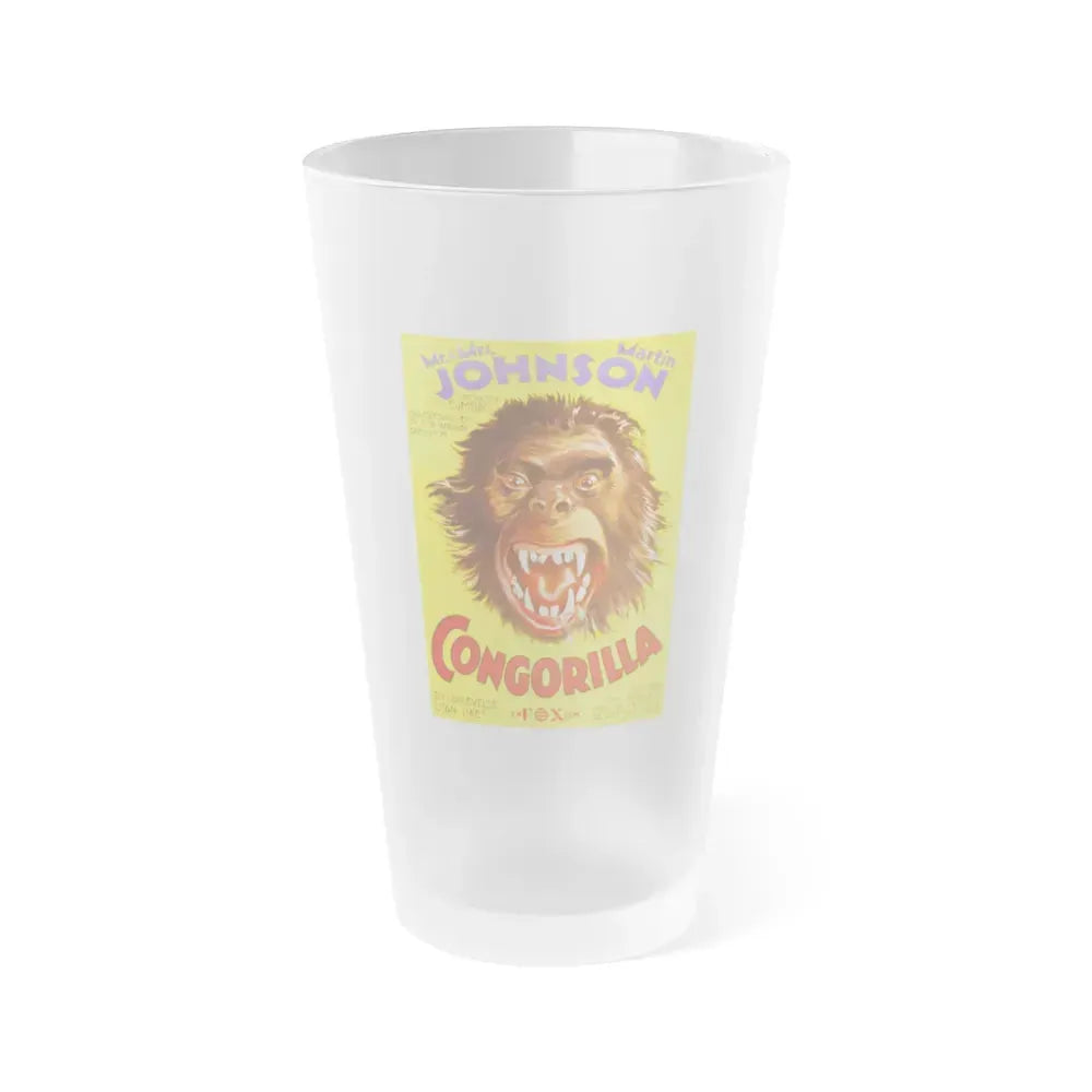 CONGORILLA 1932 Movie Poster - Frosted Pint Glass 16oz 16oz Frosted - Go Mug Yourself