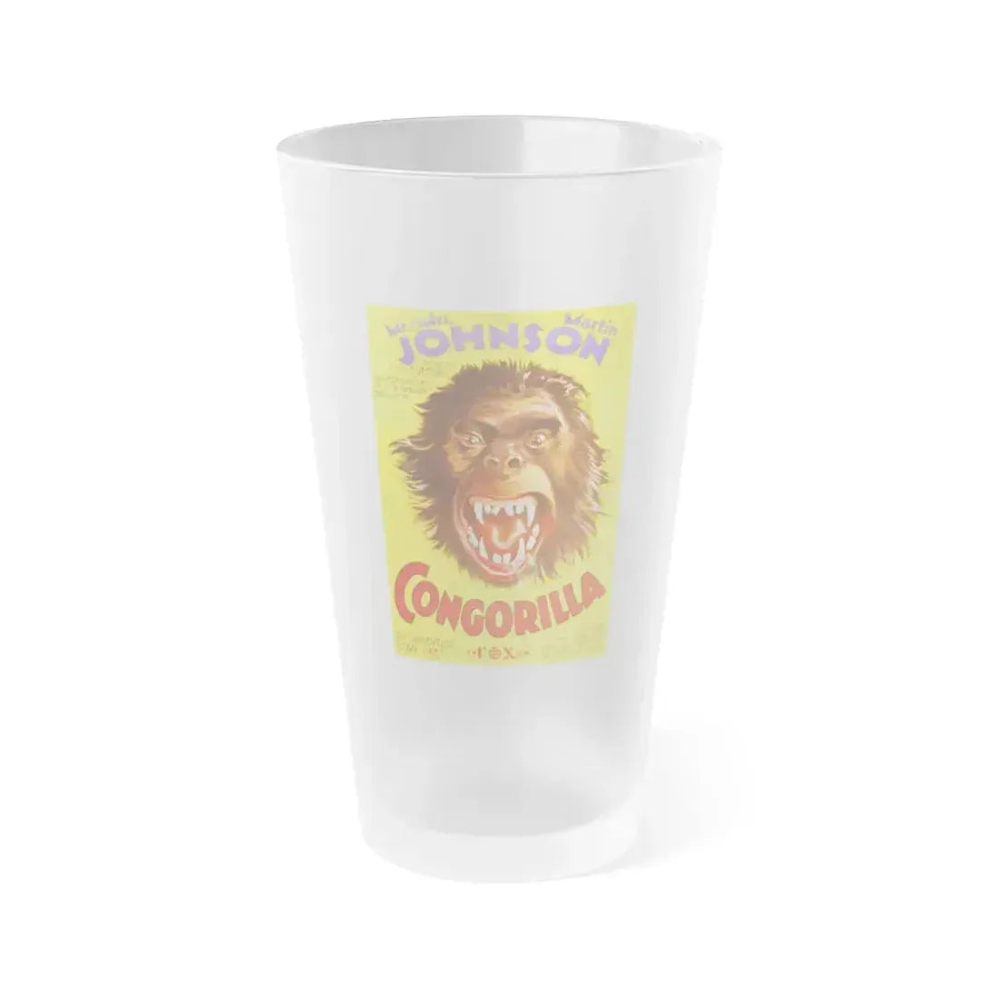 CONGORILLA 1932 Movie Poster - Frosted Pint Glass 16oz 16oz Frosted - Go Mug Yourself
