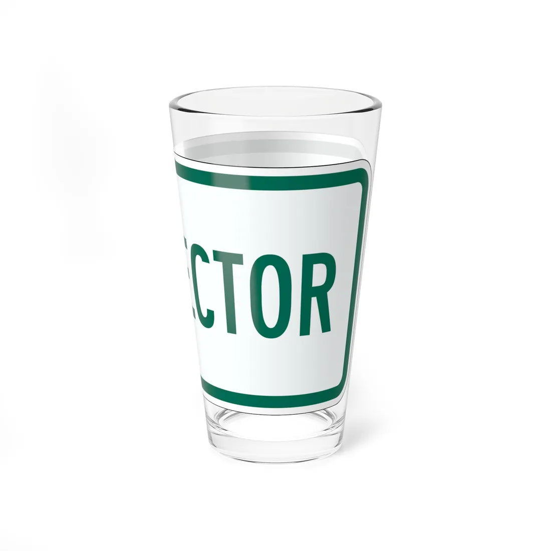 Connector plate Vermont (Vermont) (Road Sign) Pint Glass 16oz - Go Mug Yourself