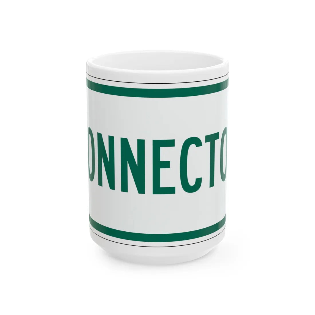 Connector plate Vermont (Vermont) (Road Sign) White Coffee Mug 15oz - Go Mug Yourself