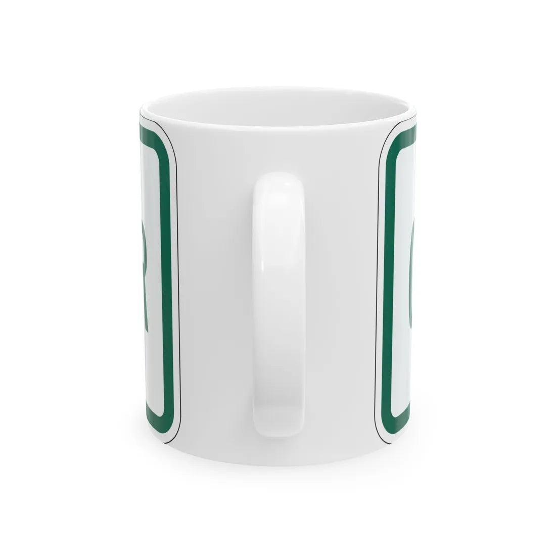 Connector plate Vermont (Vermont) (Road Sign) White Coffee Mug - Go Mug Yourself