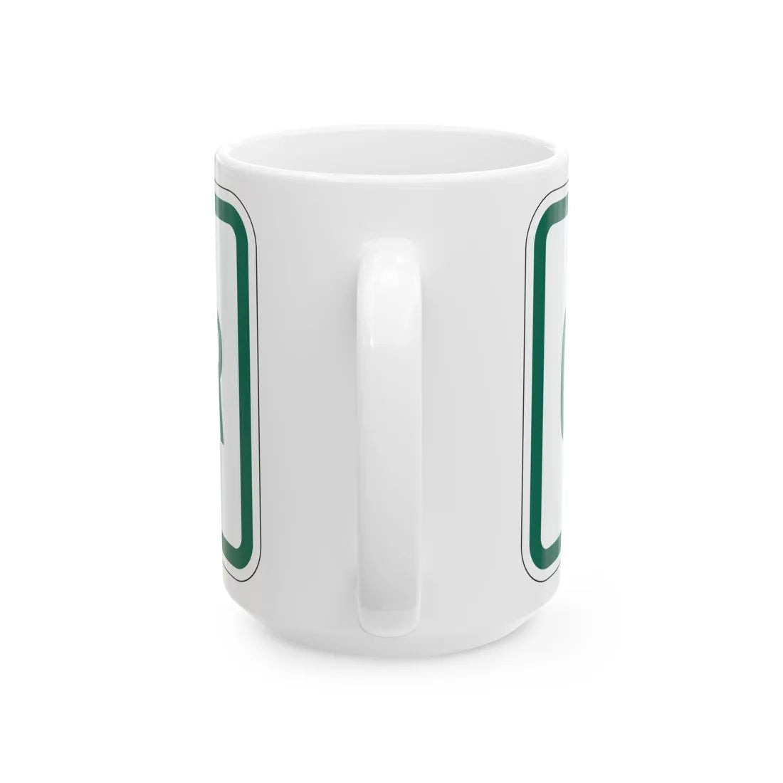 Connector plate Vermont (Vermont) (Road Sign) White Coffee Mug - Go Mug Yourself